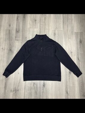 Men's Navy Half-Zip Billy Reid